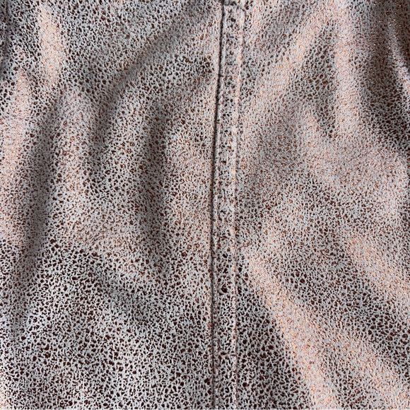 Free People Modern Femme Mini Skirt – Metallic Rose Gold Foil - Picture 5 of 5